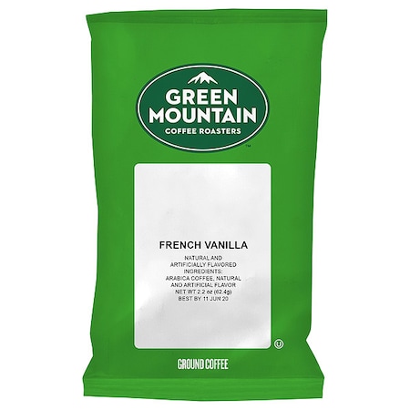 Coffee, French Vanilla, Fraction Pack, Caffeinated, Ground, 6.88 lb, 50 PK MPN:4732