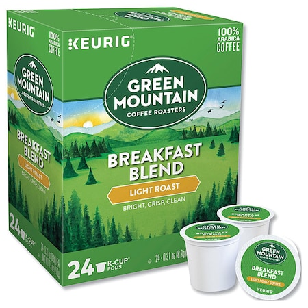 Coffee, Breakfast Blend, Pod, Caffeinated, Ground, 1.86 lb, 96 PK MPN:6520