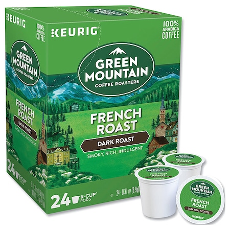 Coffee, French Roast, Pod, Caffeinated, Ground, 1.86 lb, 96 PK MPN:6694