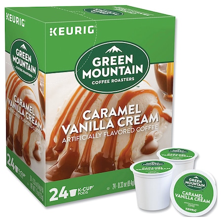 Coffee, Caramel Vanilla Cream, Pod, Caffeinated, Ground, 7.92 oz, 24 PK MPN:6700