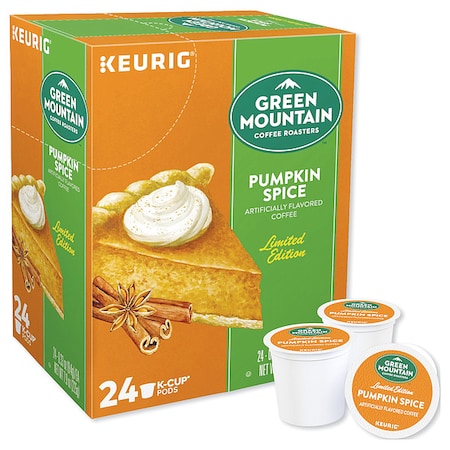 Coffee, Pumpkin Spice, Pod, Caffeinated, Ground, 7.92 oz, 24 PK MPN:6758