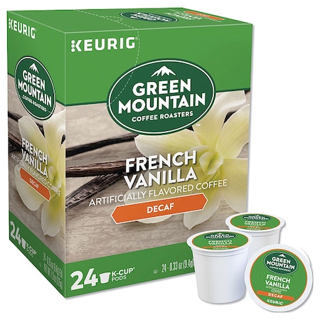 Coffee, French Vanilla Decaf, Pod, Decaffeinated, Ground, 7.92 oz, 24 PK MPN:7732