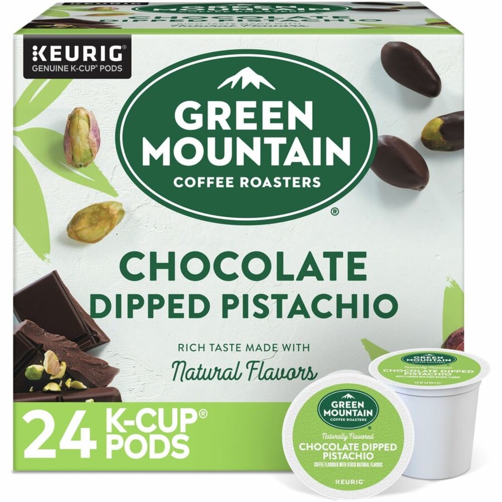 Green Mountain Coffee Roasters Chocolate Dipped Pistachio Flavored Coffee, Single Serve K-Cup Pods, 24 Count MPN:0158