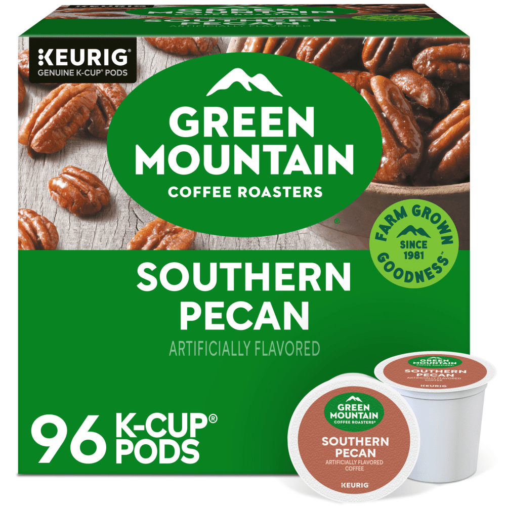 Green Mountain Coffee Roasters Southern Pecan Keurig Single-Serve K-Cup Pods, Light Roast, 24 Pods Per Pack, Case Of 4 Packs MPN:5000330118