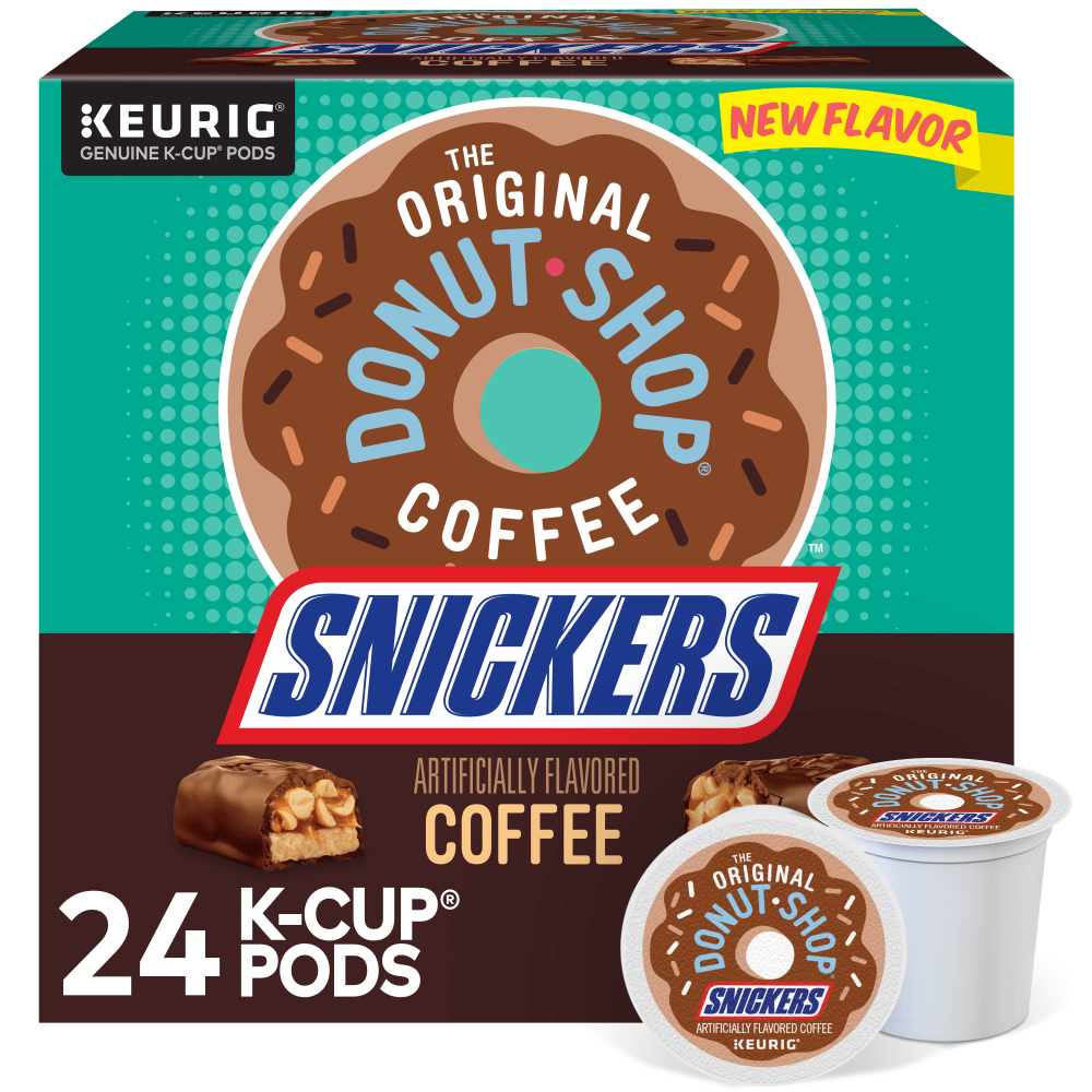 The Original Donut Shop Snickers Coffee, K-Cup Pods, Box of 24 Pods MPN:5000367239EA