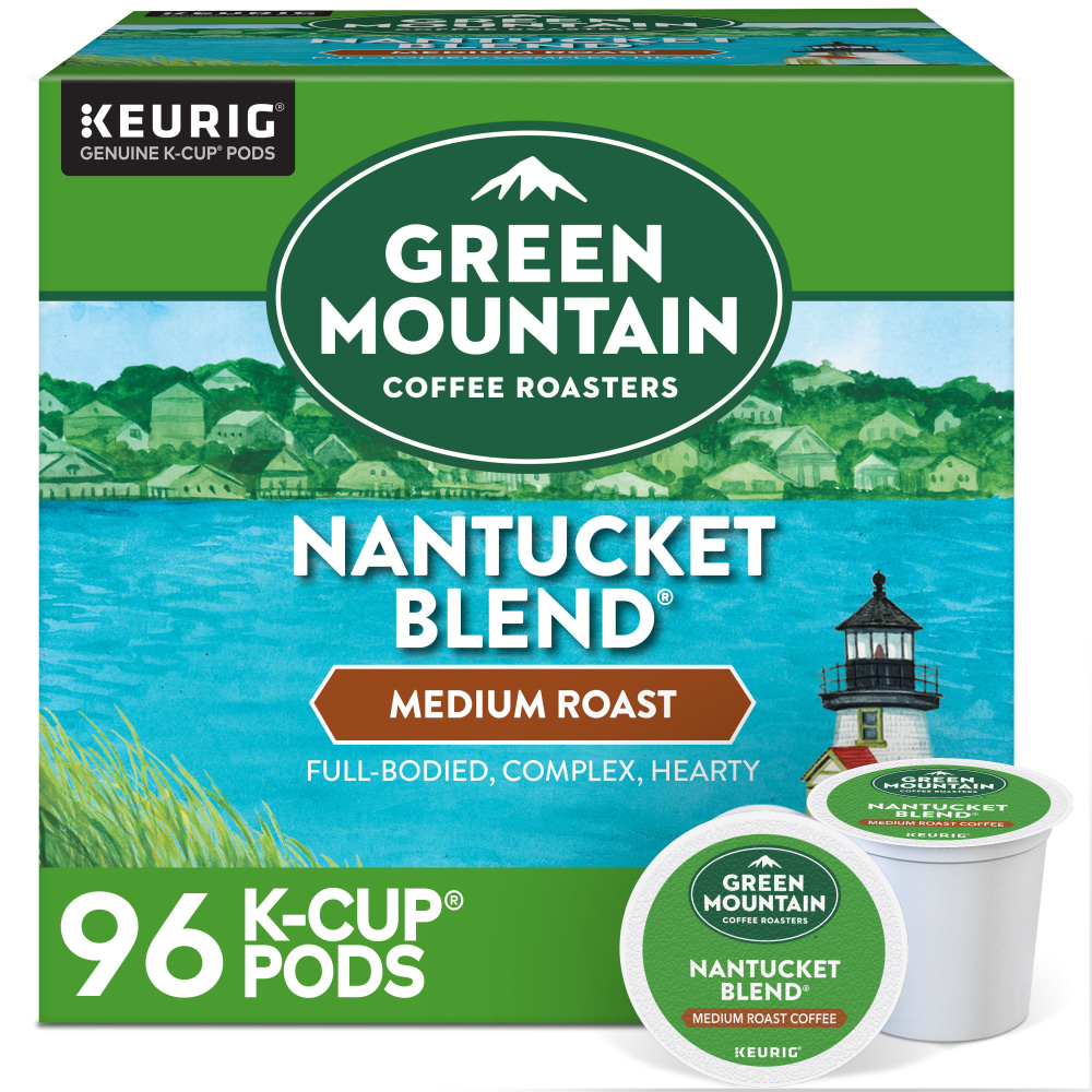 Green Mountain Coffee Roasters Nantucket Blend Keurig Single-Serve K-Cup Pods, Medium Roast, 96 Count, 4 Boxes of 24 MPN:5000378842