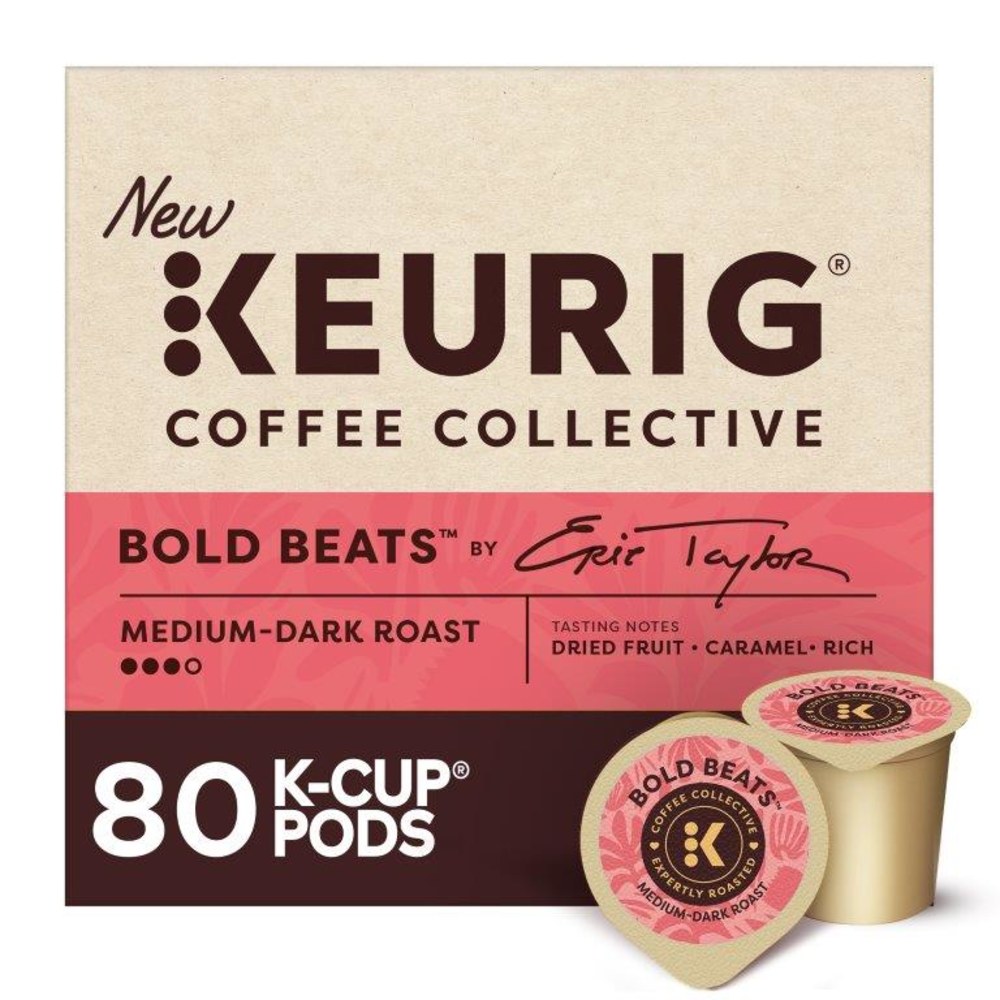 Keurig Coffee Collective Bold Beats Single-Serve K-Cup Pods, Medium-Dark Roast Coffee, 80 Count MPN:5000389634