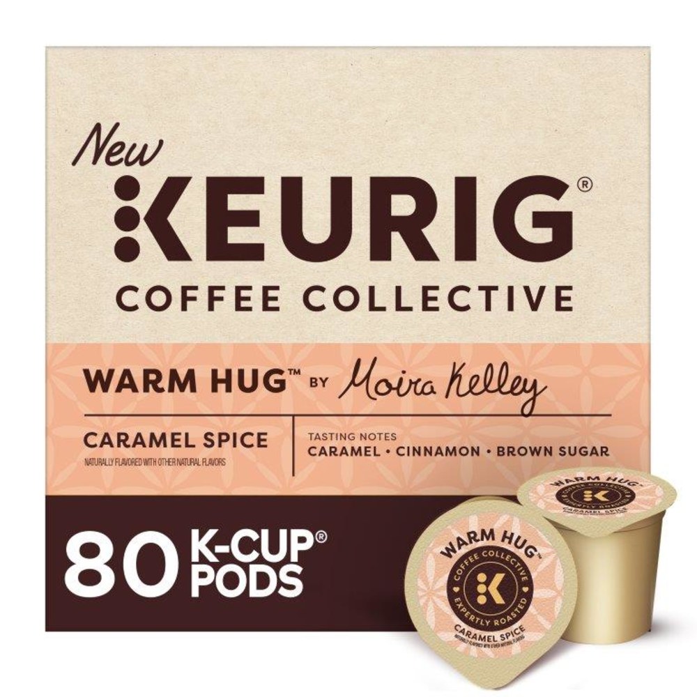 Keurig Coffee Collective Warm Hug Caramel Spice Single-Serve K-Cup Pods, Light Roast Coffee, 80 Count (4 Packs of 20) MPN:5000389636