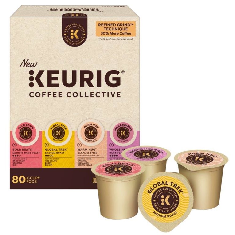 Keurig Coffee Collective Variety Pack Single-Serve K-Cup Pods, 80 Count (4 Packs of 20) MPN:5000390435