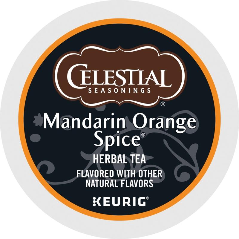 Celestial Seasonings Single-Serve K-Cup Pods, Mandarin Orange Tea, Box Of 24 MPN:14735