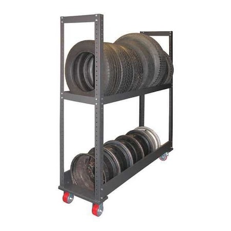 Tire Storage Rack, 60Wx12Dx84h, 3 Shelves MPN:GRT-2460-3