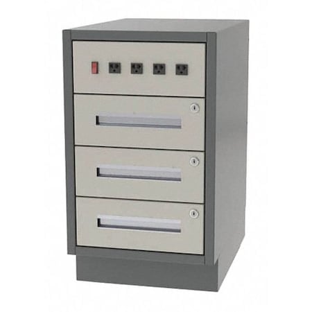 Lab Cabinet, 3 Drawer, 18