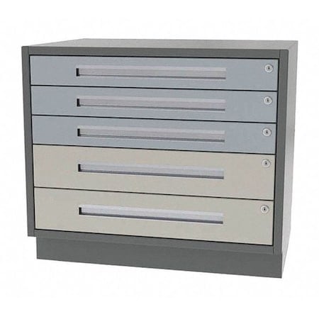 Lab Cabinet, 5 Drawer, 42