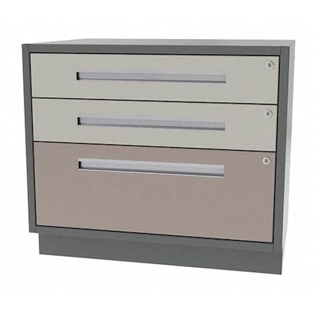 Lab Cabinet, 3 Drawer, 48