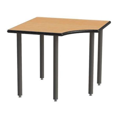 Corner Table, Tubular Legs, 42