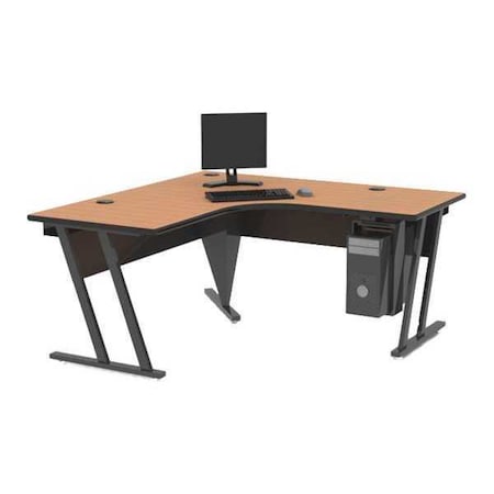 L Shaped Desk Single-Level Instructor Station, 66