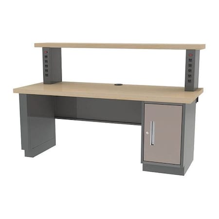 Pre Engineered Work Stations Workstation, AC Riser Shelf, 5 ft. H, 30