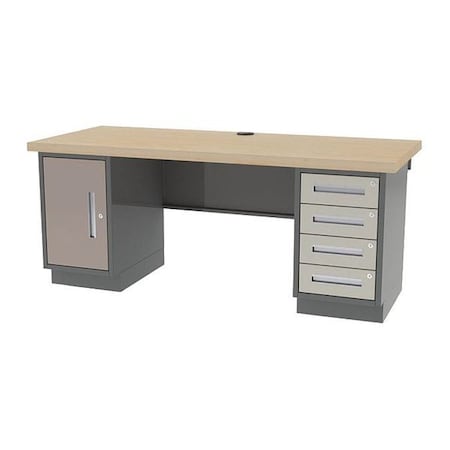 Pre Engineered Work Stations Work Station, 7 ft. Lab Height, 30