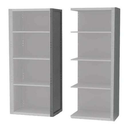 Modular Storage Rack End Side Panel with Tool Panel, 18