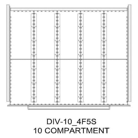Divider Kit, 10 Comp, 16