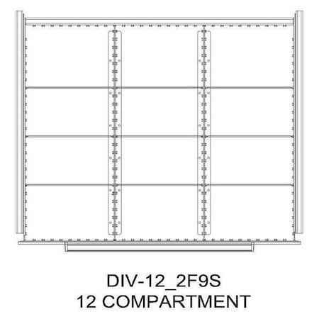 Divider Kit, 12 Comp, 18