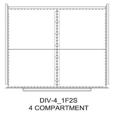 Divider Kit, 4 Comp, 16