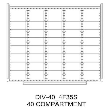 Divider Kit, 4 Comp0, 30