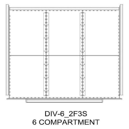 Divider Kit, 6 Comp, 48