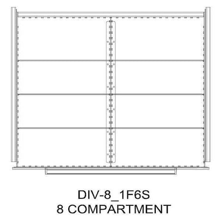Divider Kit, 8 Comp, 16