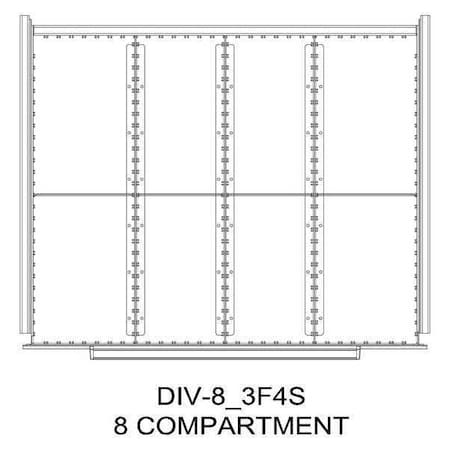 Divider Kit, 8 Comp, 16