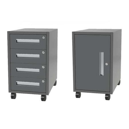 Drawer Portable Storage Cabinet, 26-1/2 in H, 16 in W, 3 Drawers MPN:DT-1624-0030P