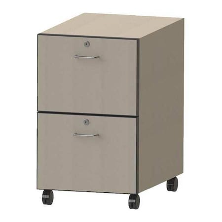 Laminate 2 Drawer Cabinet, 16