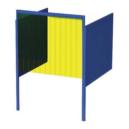 Welding Booth, 4ft.x5ft., Wall Mounted MPN:GB-724.02.S-CO