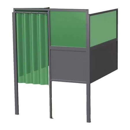 Welding Booth, 4ft.x5ft., Wall Mounted MPN:GB-724.02.S-DM