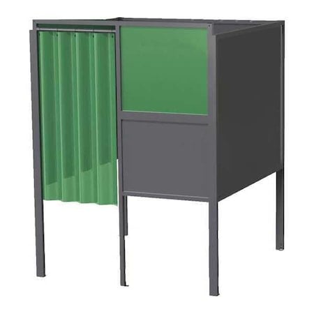 Welding Booth, 4ft.x5ft., Wall Mounted MPN:GB-724.S.STL