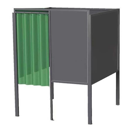 Welding Booth, 5ft.x5ft., Wall Mounted MPN:GB-725.01.S.STL