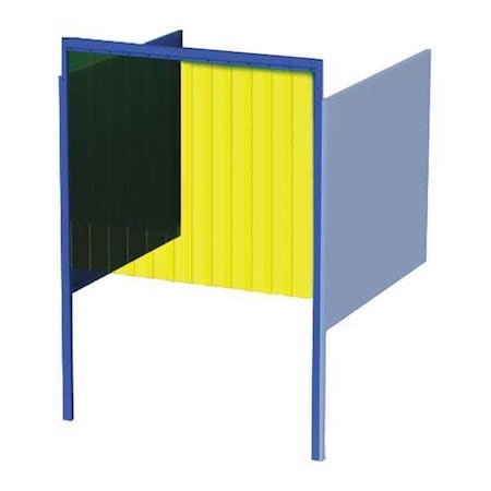 Welding Booth, 5ft.x6ft., Wall Mounted MPN:GB-7256.02.A-CO