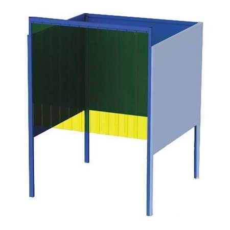 Welding Booth, 6ft.x6ft., Wall Mounted MPN:GB-7266.A-CO.STL
