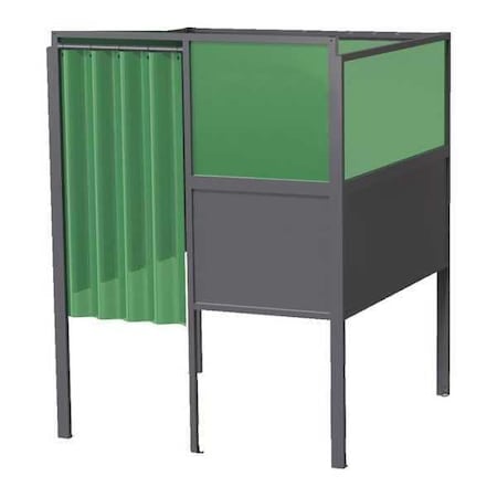 Welding Booth, 6ft.x6ft., Wall Mounted MPN:GB-7266.S-DM