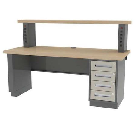 Butcher Block, 60 in W, 29 3/4 in Height, 1, 800 lb, Panel/Pedestal MPN:DT-5AD-Z