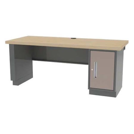 Butcher Block, 60 in W, 29 3/4 in Height, 1, 800 lb, Panel/Pedestal MPN:DT-5AJ