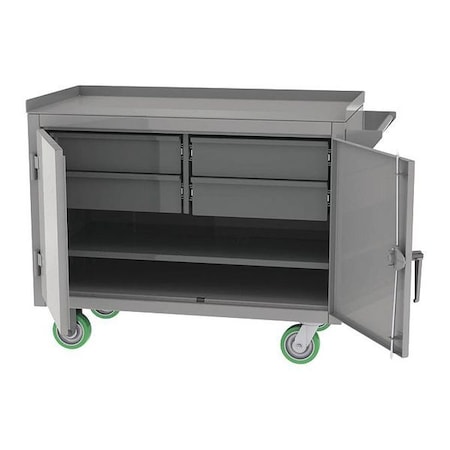 Mobile Bench, 4 Drawer, 48