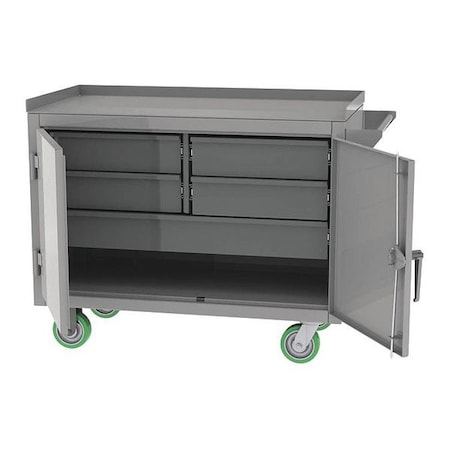 Mobile Bench, 5 Drawer, 36