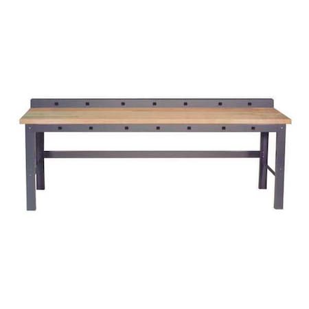 Work Station With Front and Rear Power Aprons, 60
