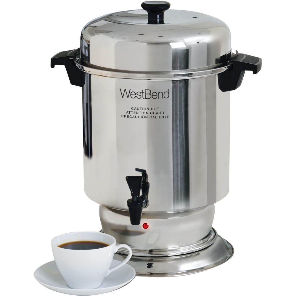 West Bend 55-Cup Commercial Coffee Urn, Silver MPN:13550