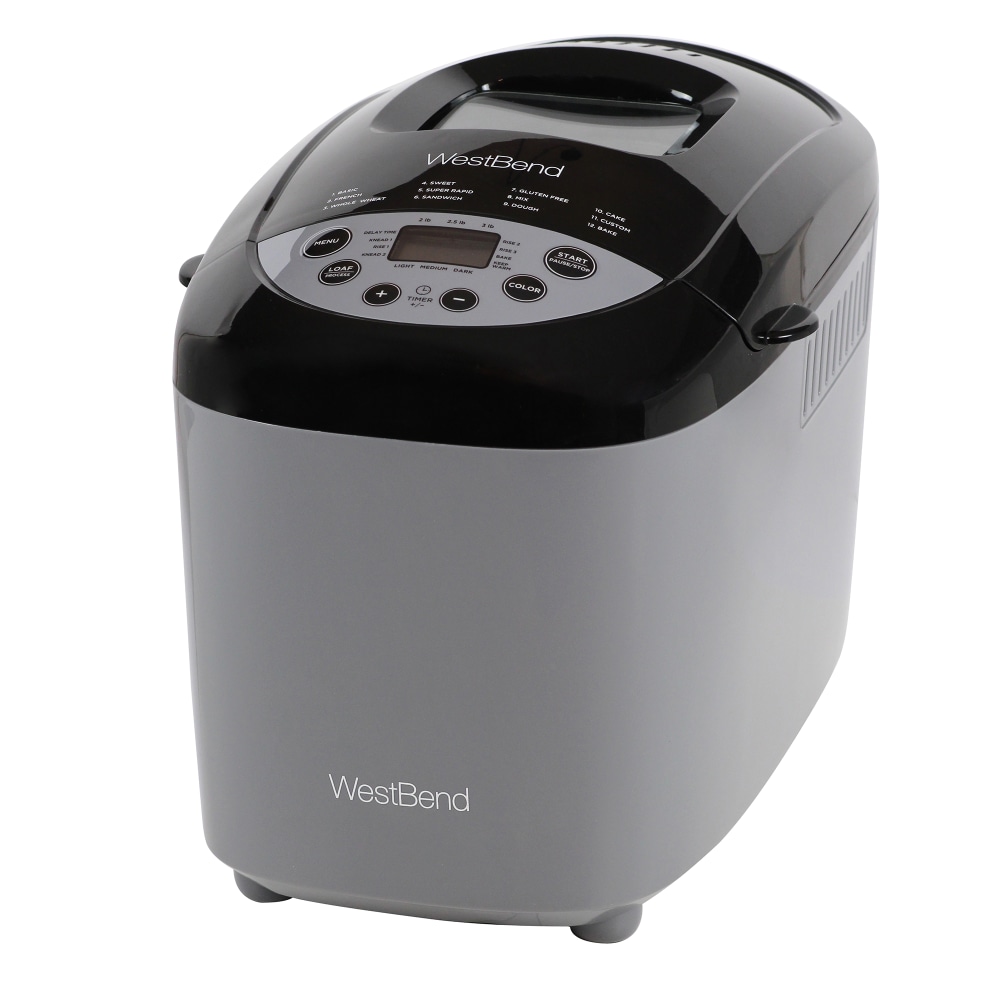 West Bend Hi-Rise Digital Bread Maker, Gray MPN:47413