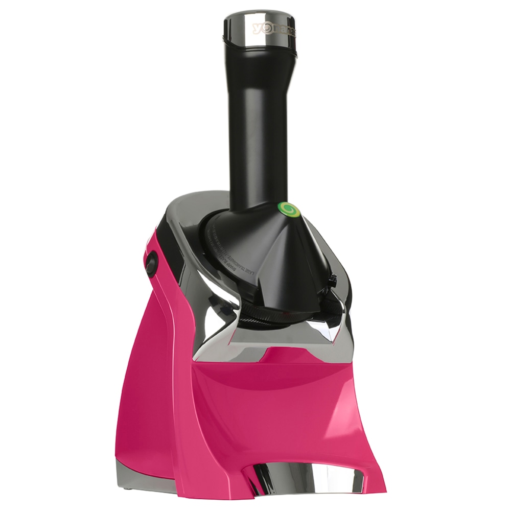 Edgecraft Yonanas Deluxe Non-Dairy Frozen Fruit Soft Serve Dessert Maker, 10-1/4in x 15-5/8in x 6-1/2in, Hot Pink MPN:IC0988HP13