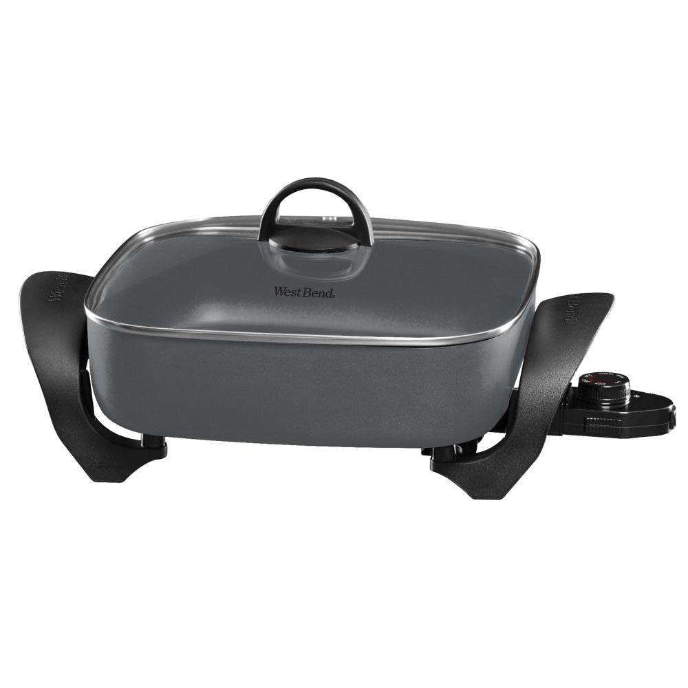 West Bend 12in Non-Stick Electric Skillet, Gray MPN:SKWB12GY13