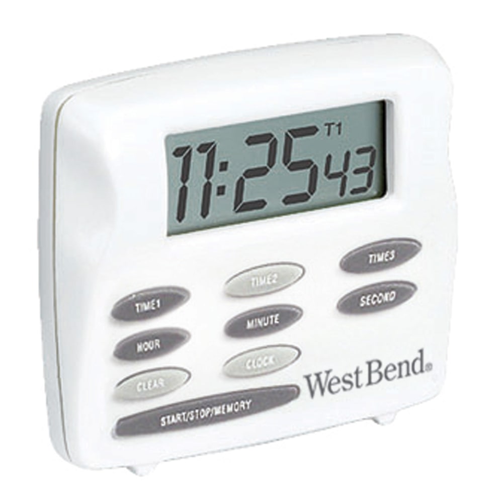 West Bend Triple Timer/Clock, White MPN:40053