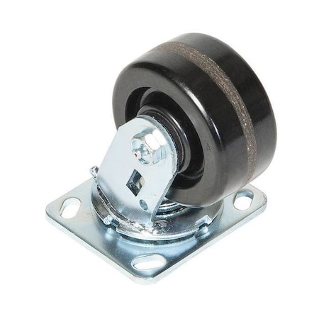 Plate Caster, Swivel, Phenolic, 5 5/8